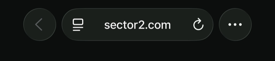Safari toolbar with the three-dot button at the bottom right